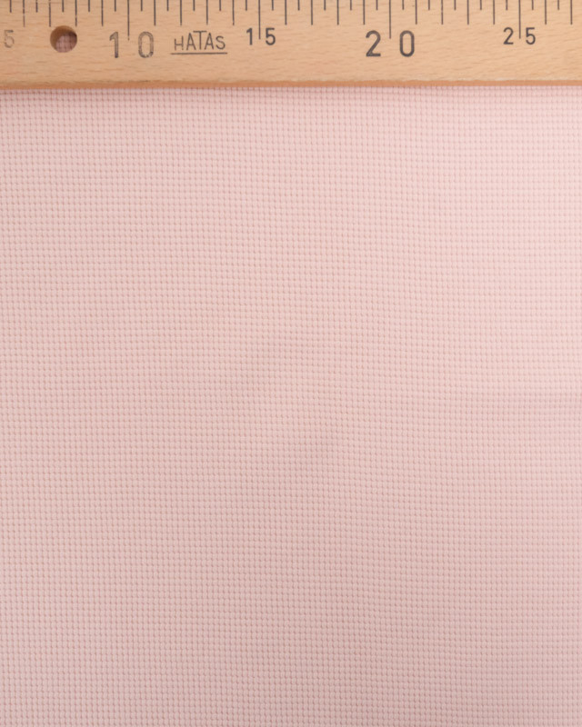 Maille Nid d'Abeille Rose Clair - Oeko-Tex-  Mercerine