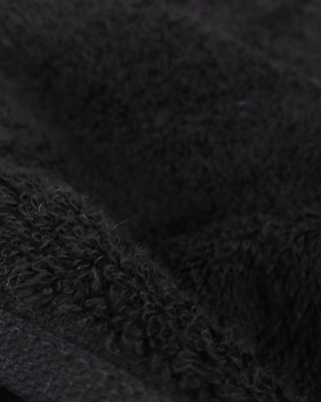 Tissu éponge Hotel au mètre épais noir - Mercerine