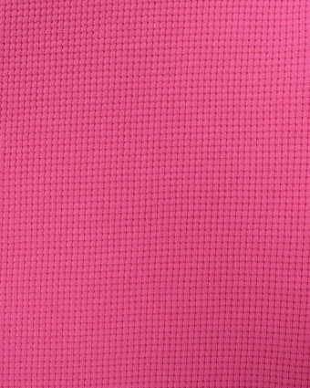 Maille Nid d'Abeille Fuchsia - Oeko-Tex - Oeko-Tex-  Mercerine