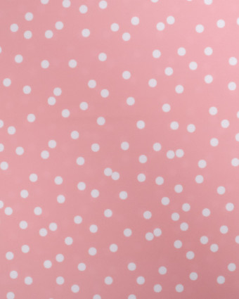 Tissu Maillot de Bain Rose Pois Blanc  - Oeko-Tex  -  Mercerine