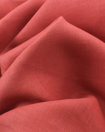 Tissu pur lin marsala - Mercerine
