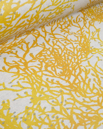 Toile Enduite Calédonie Jaune - Mercerine