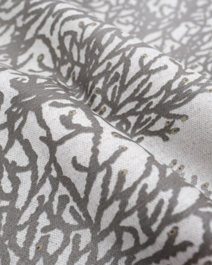 Toile Enduite Calédonie Gris - Mercerine