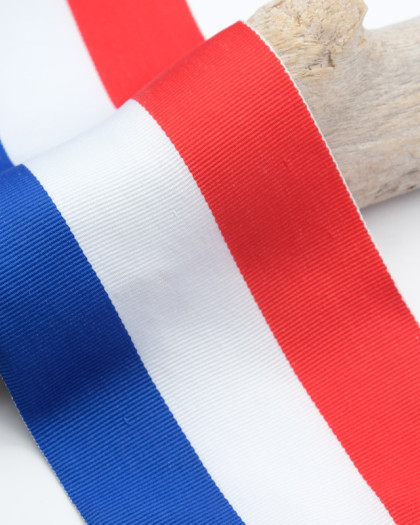 Ruban Tricolore - 100mm - Mercerine