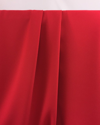 Crêpe rouge fraise Clara x10cm -  Mercerine