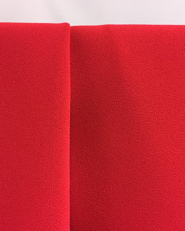 Crêpe rouge fraise Clara x10cm -  Mercerine