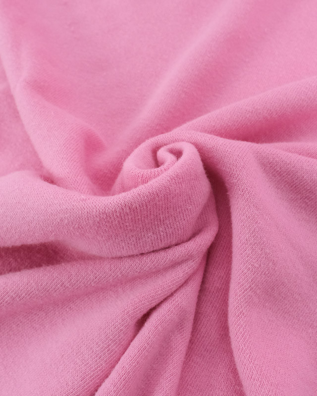 Tissu Jersey Envers Eponge Rose Bonbon - Mercerine