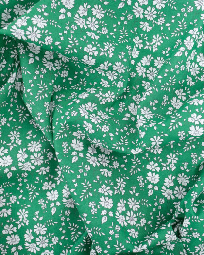 Tissu Liberty Fabrics@ Capel Q Vert - Mercerine