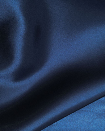 Tissu doublure pongé bleu marine au mètre - Mercerine