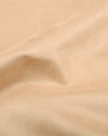 Tissu Velours Microfibre Ameublement Sable - Mercerine