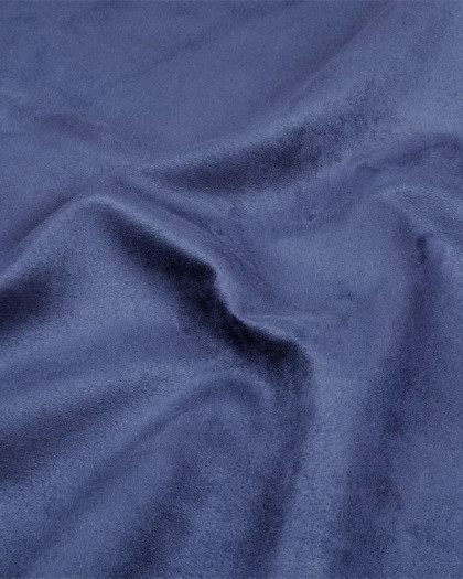 Tissu Velours Microfibre Ameublement Marine - Mercerine