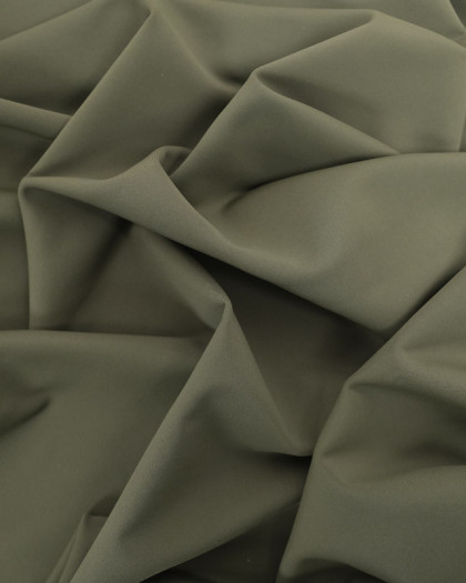 Tissu Lycra Uni Kaki - Oeko-Tex - Mercerine