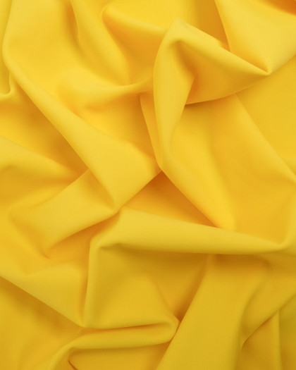 Tissu Lycra Uni Jaune - Oeko-Tex - Mercerine