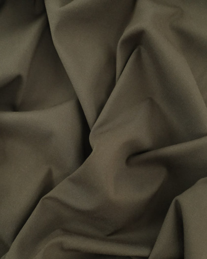 Tissu Viscose Twill Uni Vert Forêt - Mercerine
