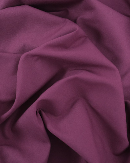 Tissu Viscose Twill Uni Cassis - Mercerine