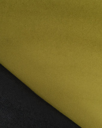 Tissu Velours Epais Ameublement Vert Olive Elise - Mercerine