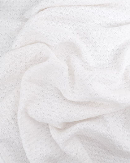 Tissu Maille Bambou Ecru - Oeko-Tex - Mercerine