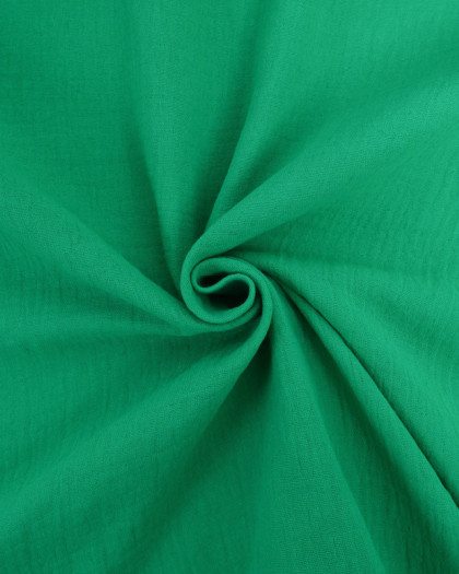 Tissu Double Gaze Vert Gazon Oeko-tex Thaïs - Mercerine