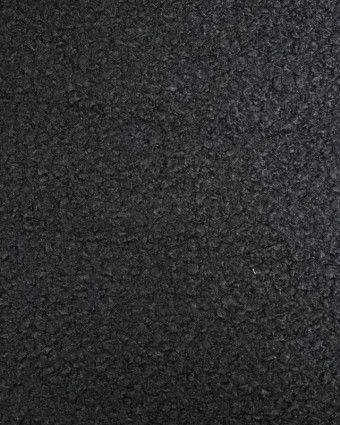 Tissu Bouclette Doux Noir - Mercerine