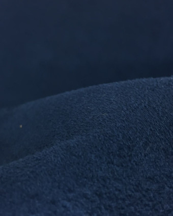 Suédine Bleu roi - Bleu Marine Volteface - par 10cm