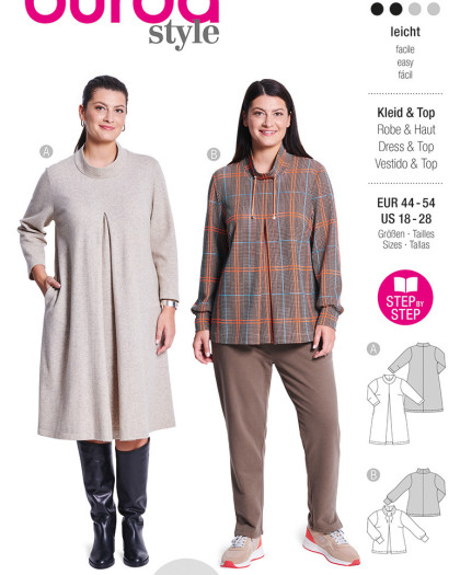 Patron Robe/pull-over Burda 5782 - Mercerine