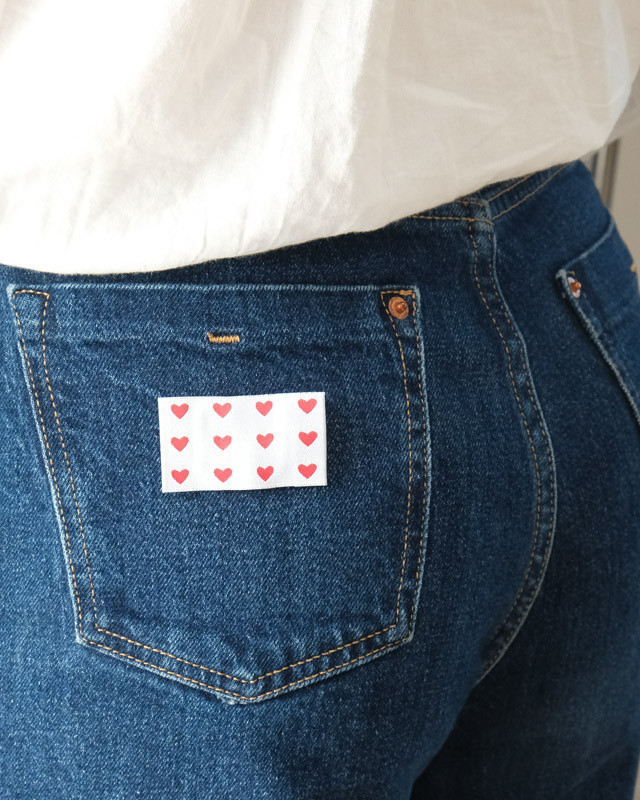 Étiquette couture Cœurs à coudre - Mercerine