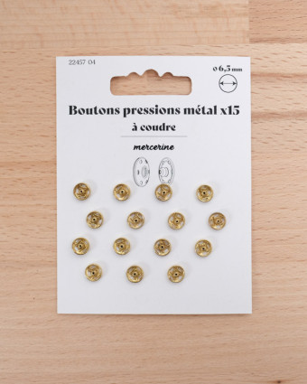 Bouton pression à coudre - Mercerine