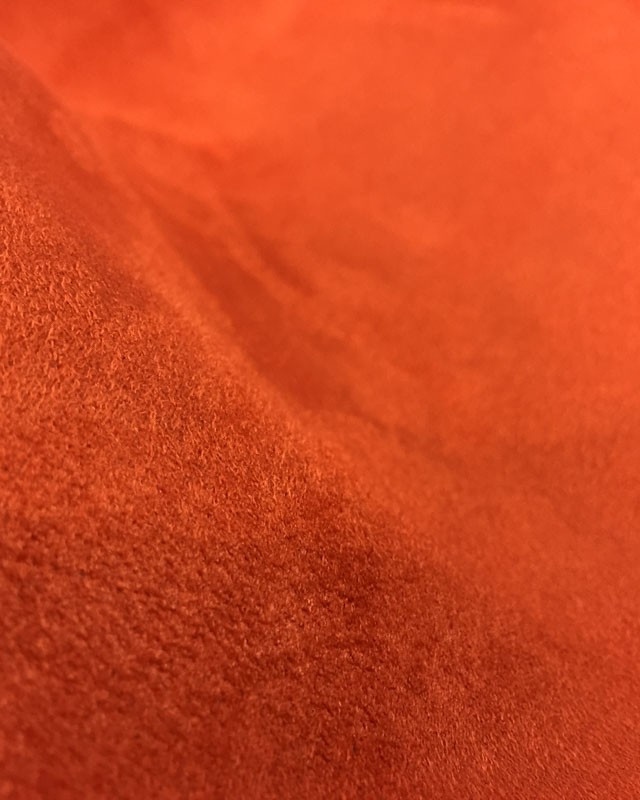 Suédine Orange - Brique Orange - par 10cm