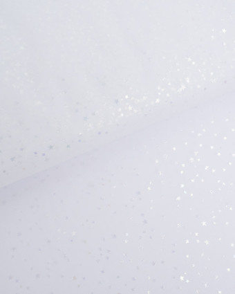 Tulle Souple Blanc Etoile - Mercerine