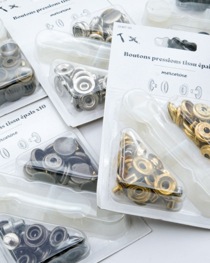 Bouton pression manteaux - Mercerine