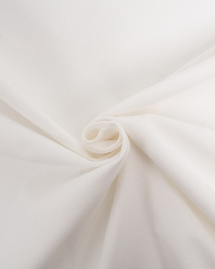 Tissu Coton Stretch Ecru - Mercerine