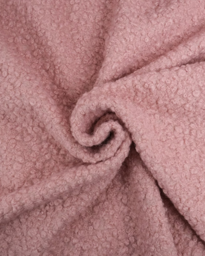 Tissu Bouclette Rose - Mercerine