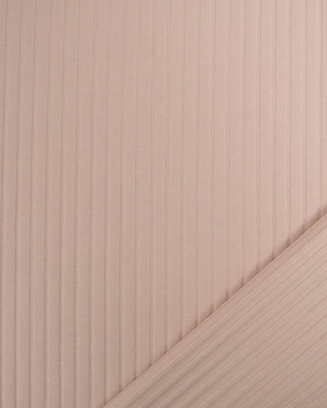Tissu Jersey Côtelé Uni Nude - Mercerine
