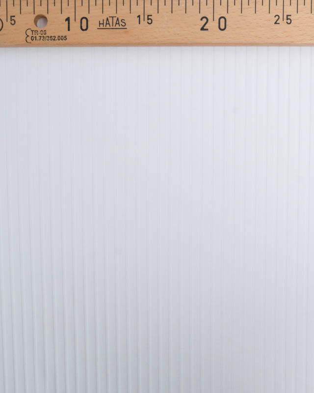 Tissu Jersey Côtelé Uni Blanc - Mercerine