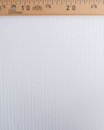 Tissu Jersey Côtelé Uni Blanc - Mercerine