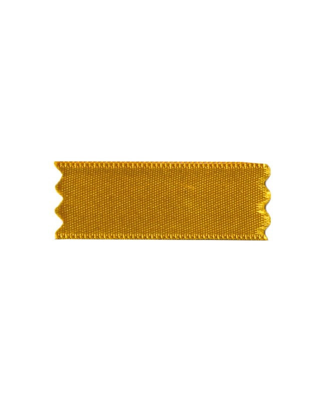 Ruban satin jaune moutarde