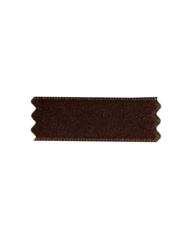 Ruban satin brun