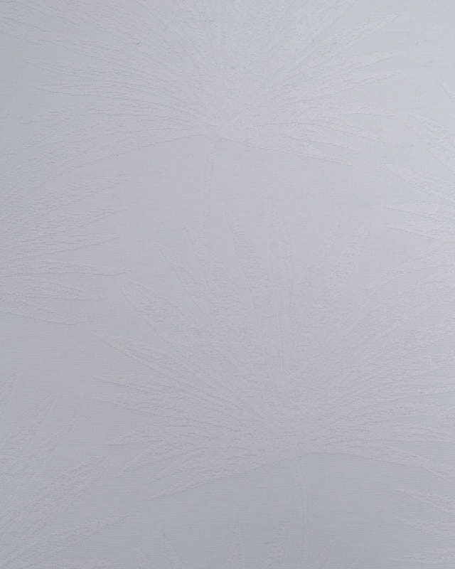Tissu Jacquard Blanc Motif Palmier Ton sur Ton - Mercerine