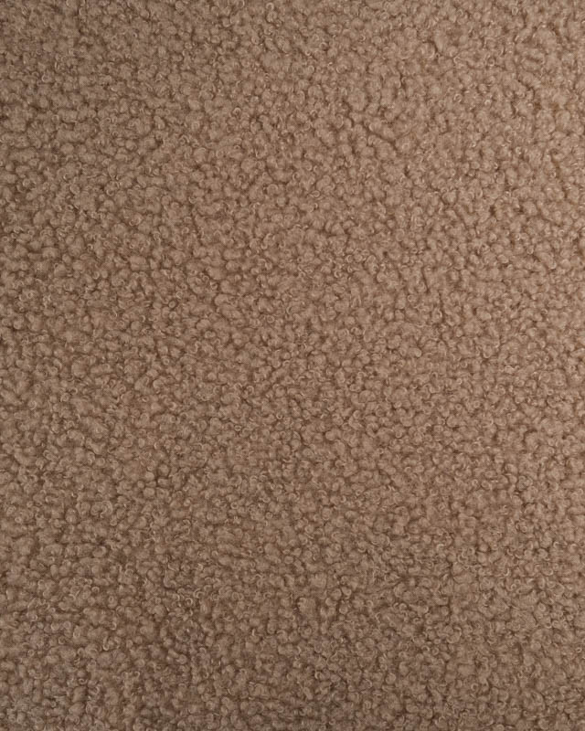 Tissu Petites Petites Bouclettes Taupe Envers Polaire 