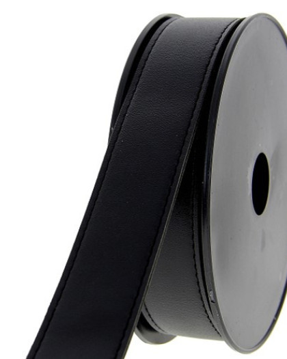 Sangle simili cuir noire - Mercerine