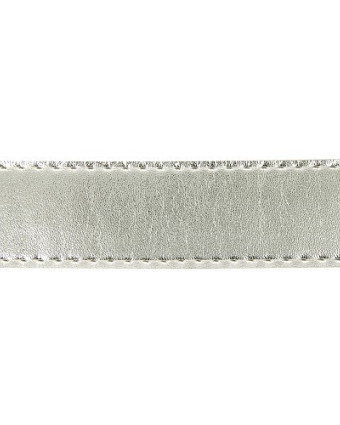 Sangle Simili Cuir Argent - Mercerine