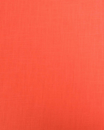 Tissu 100% Lin Uni Corail - Mercerine