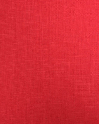 Tissu 100% Lin Uni Rouge - Mercerine