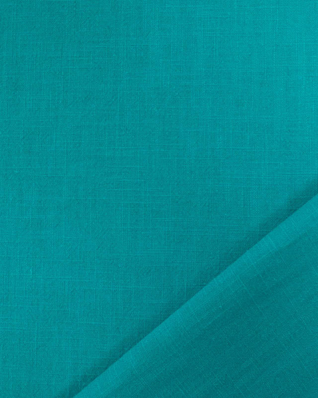 Tissu Lavé Uni Emeraude - Mercerine