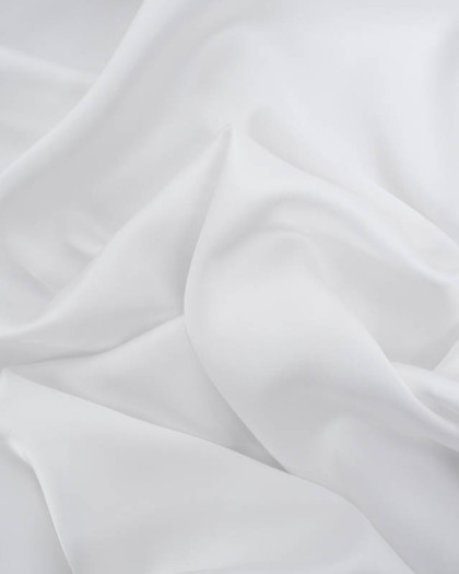 Satin de Viscose Uni Blanc Optique - Mercerine