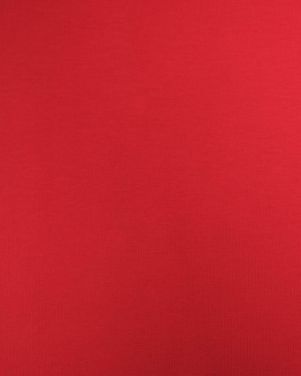 Tissu Jersey de Coton Uni Rouge - Mercerine