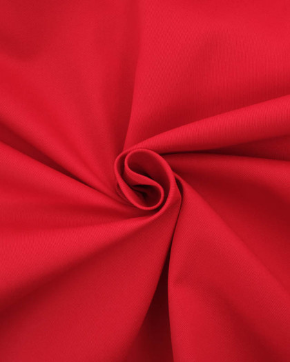 Tissu Sergé de Coton Rouge - Mercerine