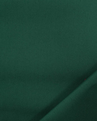 Tissu Sergé de Coton Vert Forêt - Mercerine