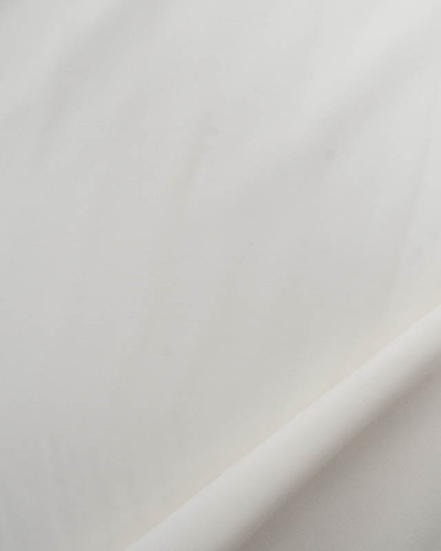 Popeline de Bambou Unie Ecrue  -Mercerine