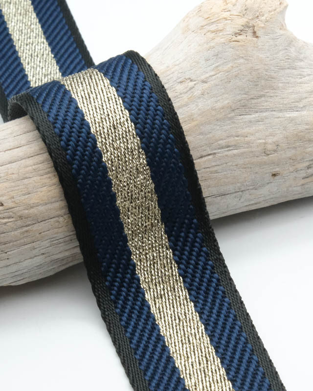 Sangle Fantaisie Chevrons Lurex 38mm - Mercerine